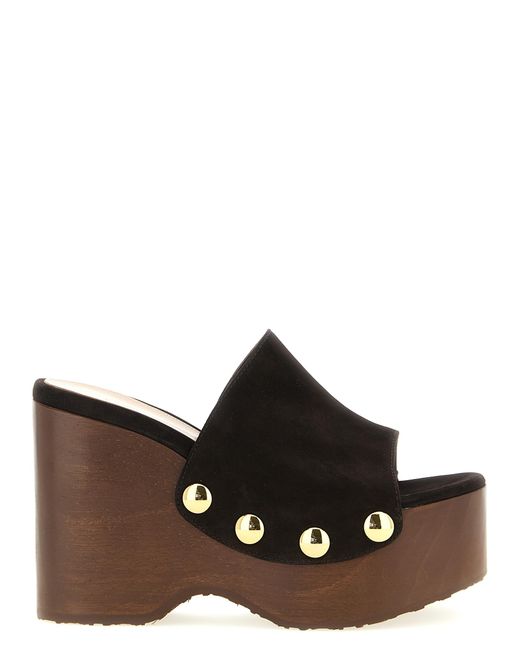 Gianvito Rossi Brown Ardéa Clog