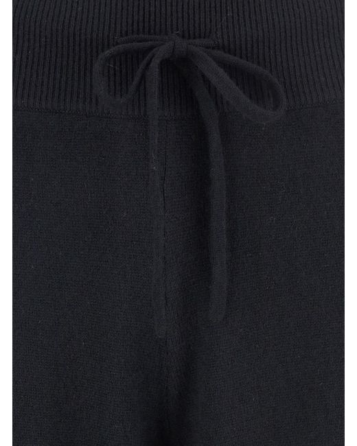 Lisa Yang Blue Trousers Sofi Cashmere Knitted