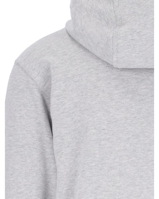 Comme des Garçons White X Lacoste Logo Zip Sweatshirt for men