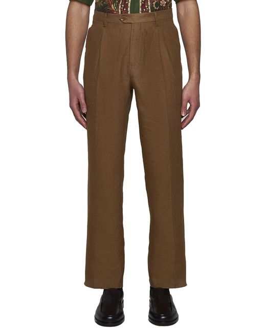 Etro Brown Trousers for men