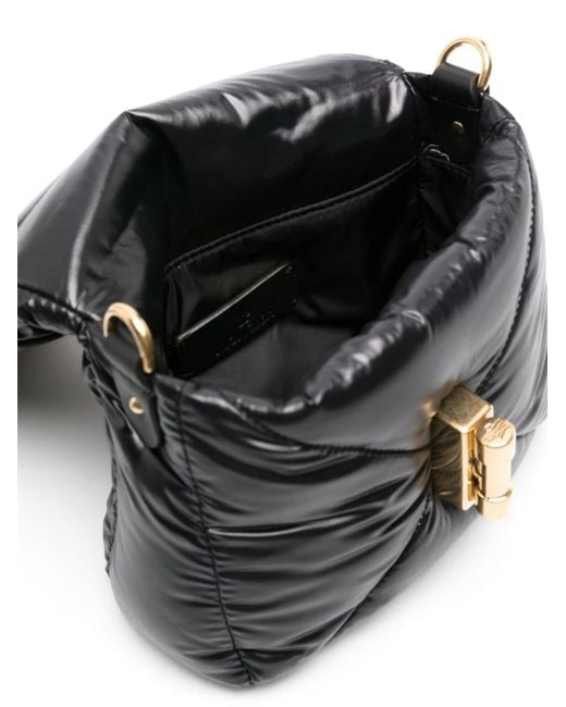 Moncler Black Puf Twist-Lock Mini Crossbody Bag