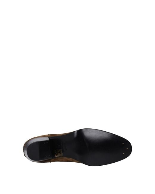 Céline Brown Leather Ankle Boots for men