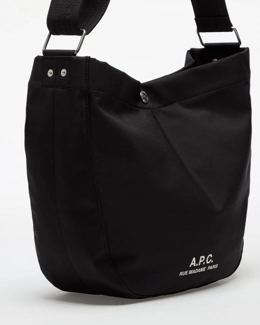 A.P.C. Black Shoulder Bag Journal Small Polyester
