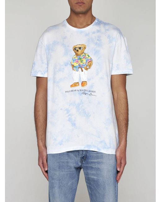 Polo Ralph Lauren Blue Bear Cotton T-Shirt for men