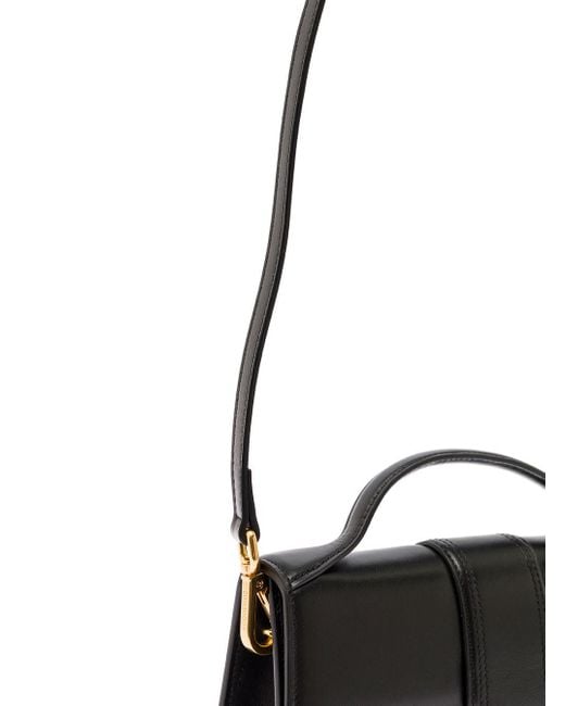 Jacquemus Black Le Grand Bambino Handbag With Removable Shoulder Strap