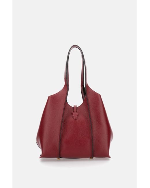 Tod's Red Tsb Small Shopping Bag