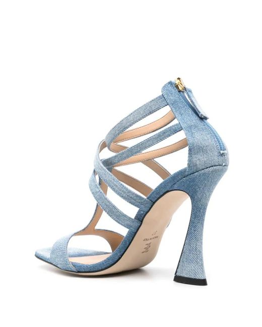 Ermanno Scervino Blue Jeans Sandals