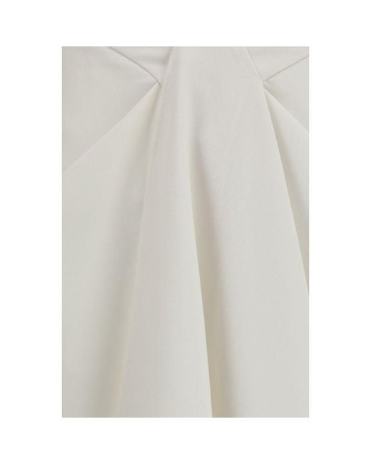 Givenchy White Wool Oves Aries Long Skirt