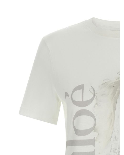Chloé White Cotton T-Shirt