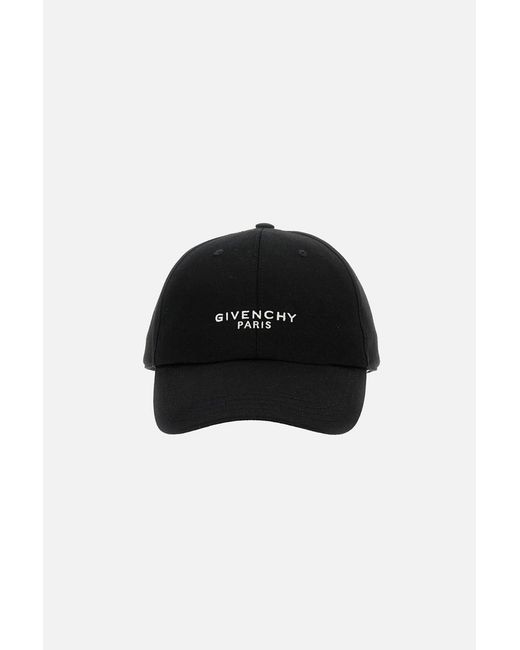 Givenchy Black Embroidered Hat for men