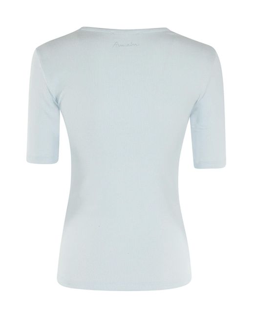 REMAIN Birger Christensen Blue Jersey Short Sleeve T Shirt