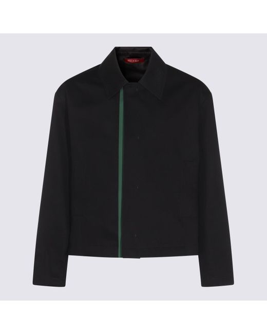 Gucci Black Dark Cotton Casual Jacket for men