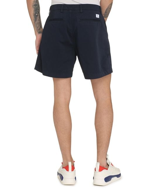Department 5 Blue Bermuda Shorts Cotton for men