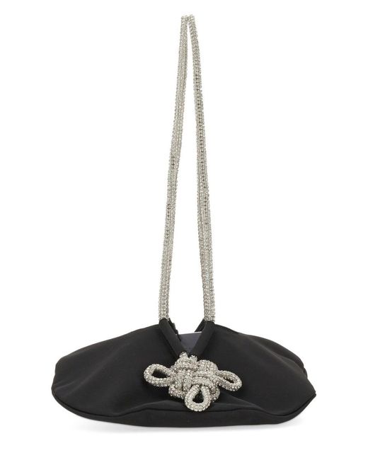 Kara Black Ufo Shoulder Bag Polyester