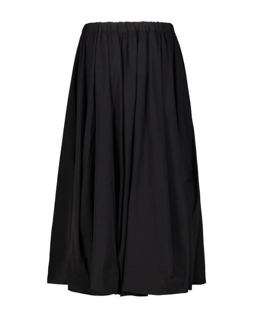 Comme des Garçons Black Wool Skirt Clothing