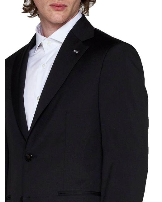 D 40 Blue Notched-Collar Single-Breasted Suit From D4.0 for men