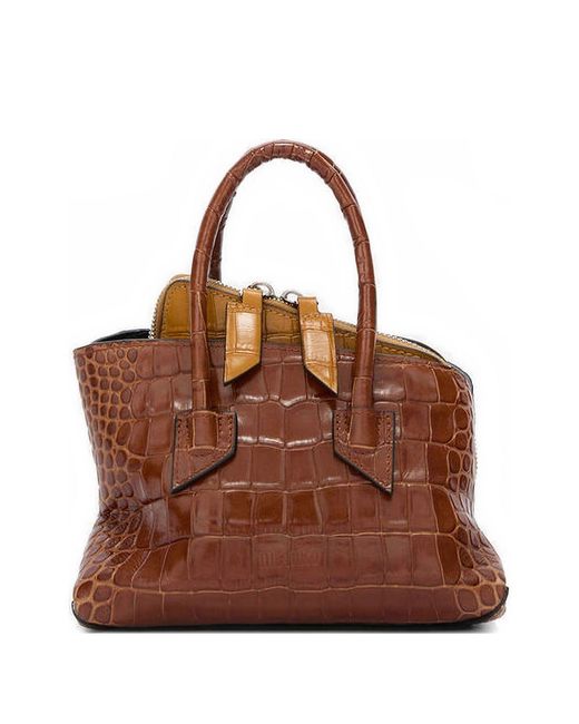 The Attico Brown La Passeggiata Mini Handbag