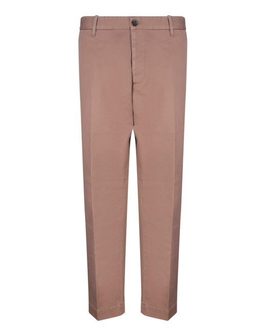 Nine:inthe:morning Brown Wide Drill Trousers By Nine for men