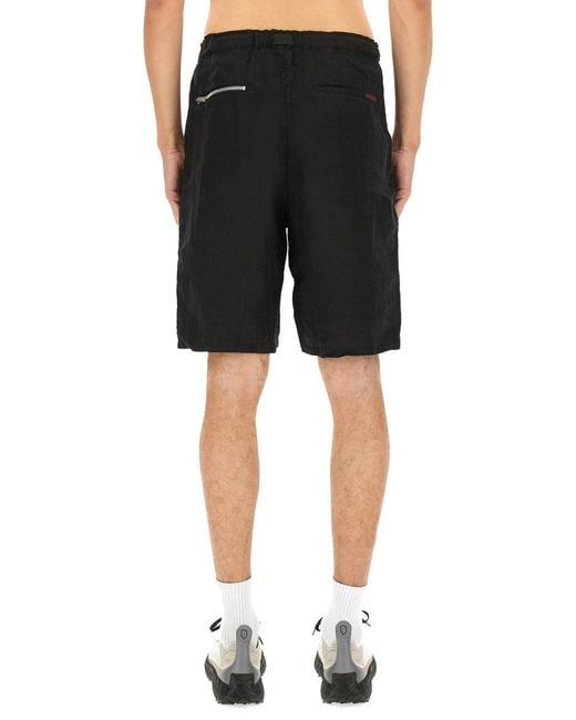 Undercover Black Linen Shorts for men