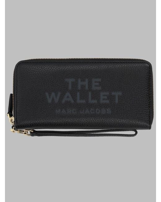 Marc Jacobs Black Wallet Continental Leather Cow & Purses