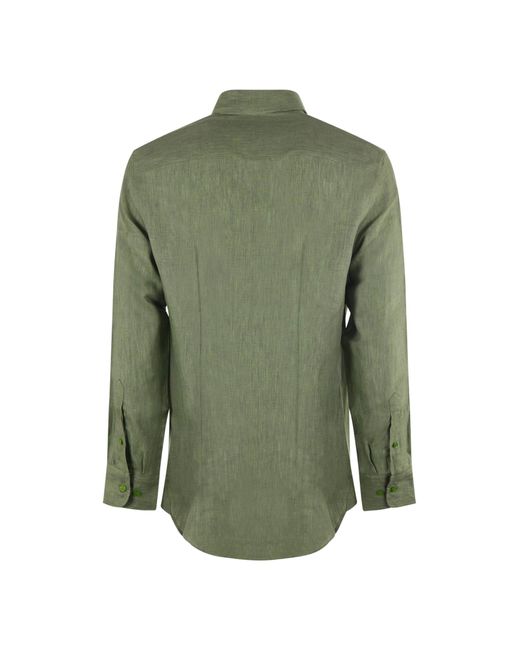 Etro Green Camicia Roma for men