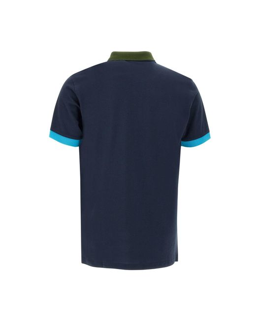Sun 68 Blue 3-Colors Cotton Polo Shirt for men
