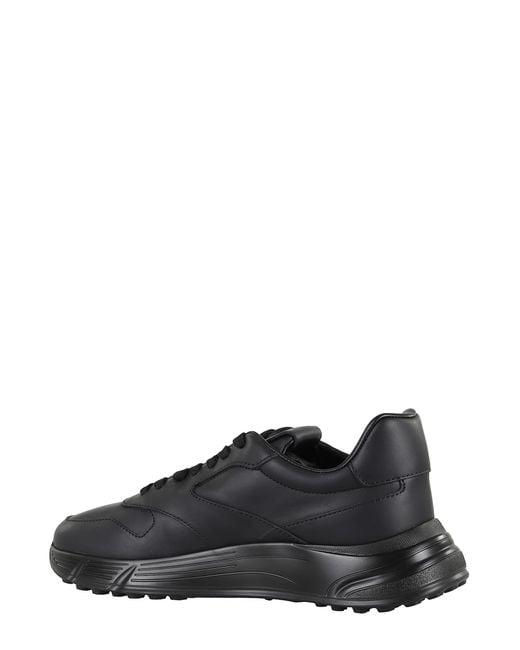 Hogan Black Hyperlight Lace-Up Sneakers With Distinctive Sole for men