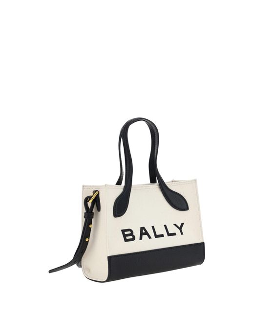 Bally White And Leather Mini Handbag Bag