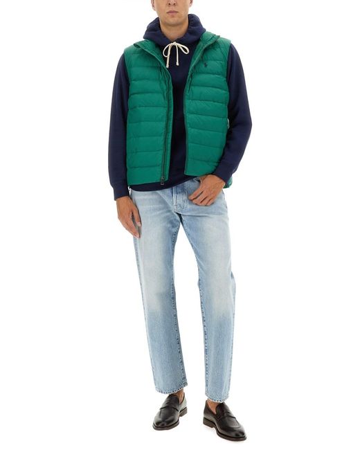 Polo Ralph Lauren Green Recycled Polyester Vest (Recycled) Waistcoats & Gilets for men