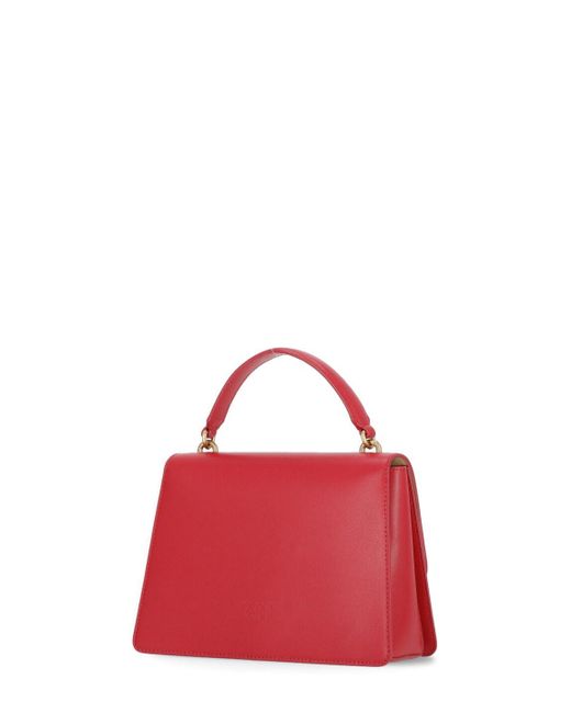 Pinko Red Love One Top Handle Bag