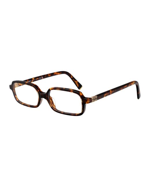 Miu Miu Brown Acetate Sunglasses