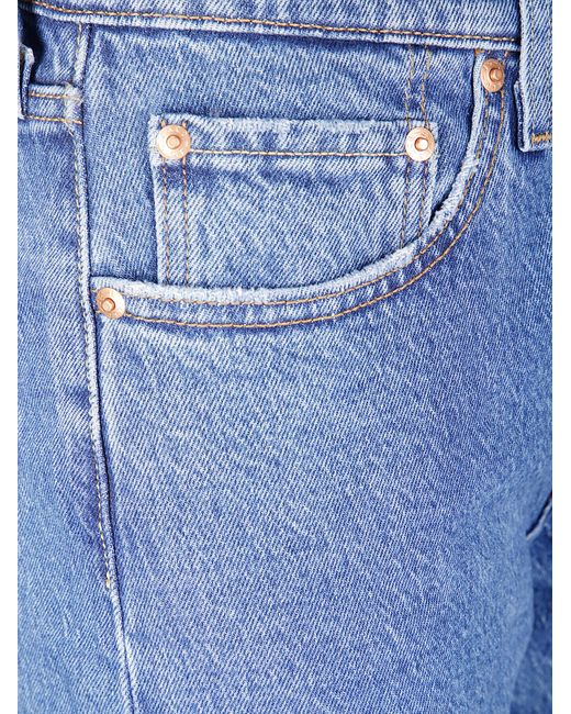 Levi's Blue 501 Crop