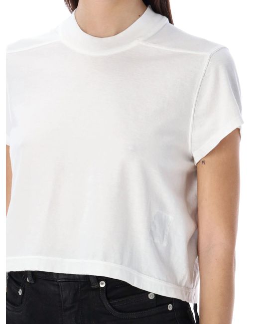 Rick Owens White Cropped Small Level T
