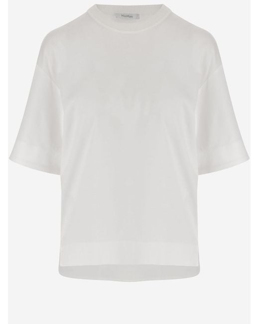 Max Mara White T-Shirt Estella Cotton T-Shirts & Jerseys