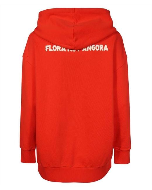 Stella McCartney Red Cotton Hoodie