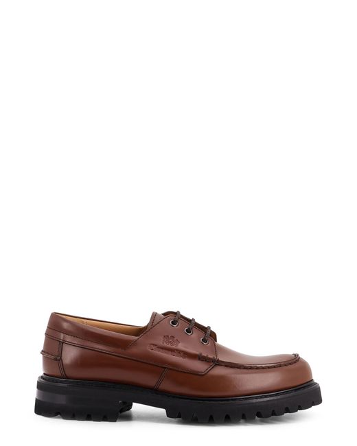 Church's Brown Leather Lace Up Shoes for men
