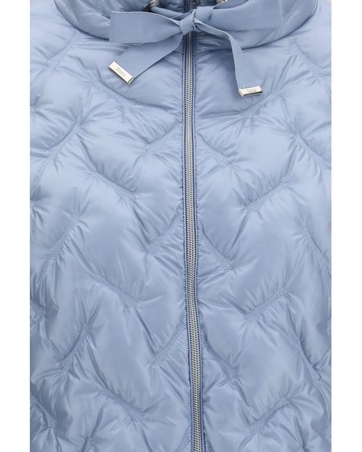 Herno Blue Midi Down Jacket