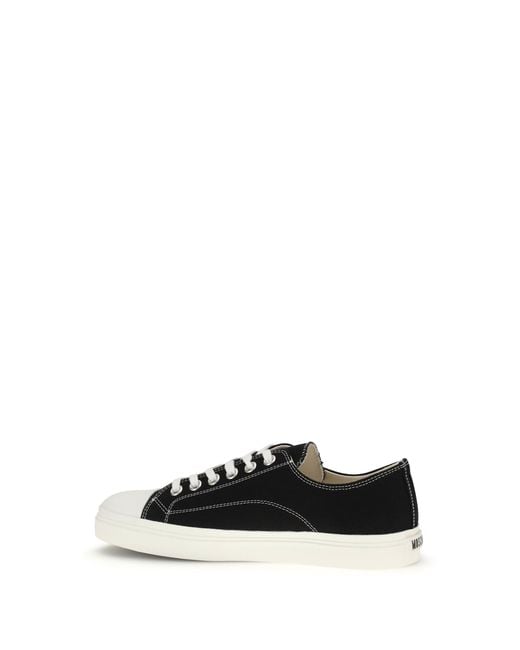 Moschino White Canvas Couture Sneakers Upper: Cotton; Sole: Rubber for men