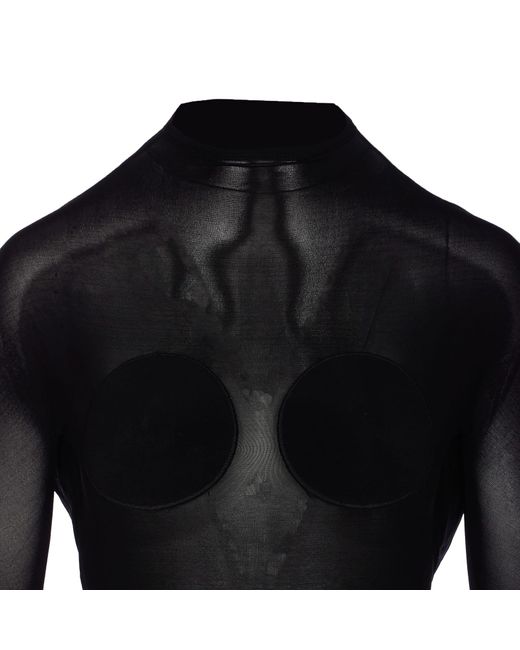 Jean Paul Gaultier Black The Backless Conical Top