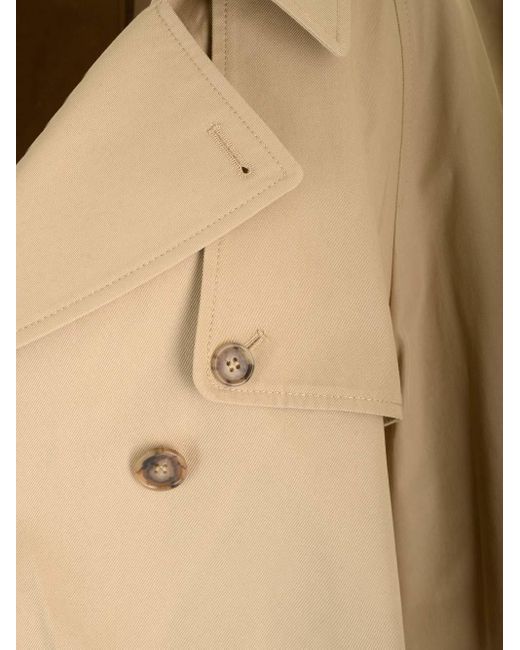 MM6 by Maison Martin Margiela Natural Cropped Trench Coat