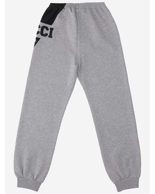 Gucci Gray Joggers Cotton Trousers for men