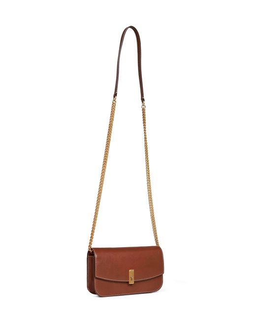 Polo Ralph Lauren White Tan Polo Id Wallet On Chain Bag