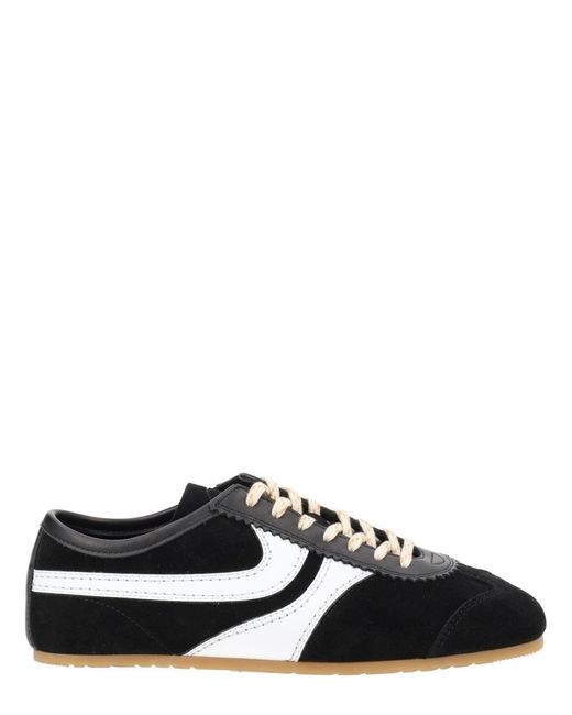 Dries Van Noten Black Sneakers Leather Trainers