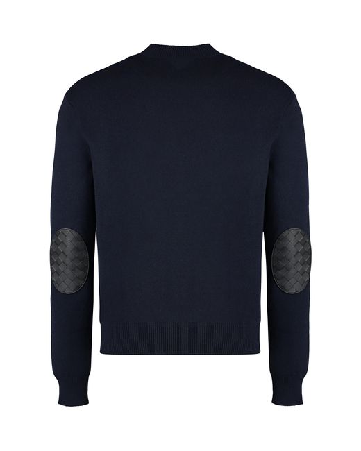 Bottega Veneta Blue Crew-Neck Cashmere Sweater for men
