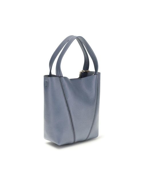 Chloé Blue Calf Leather Bos Taurus Shoulder Bag