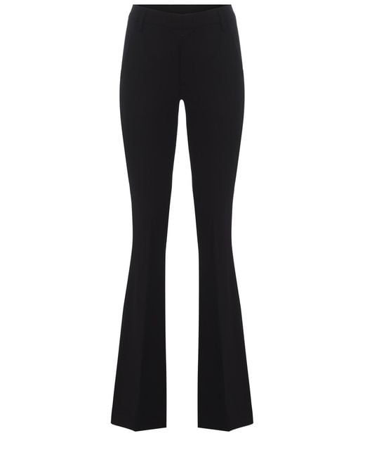 Dondup Black Trousers Lexi Made Of Cool Wool