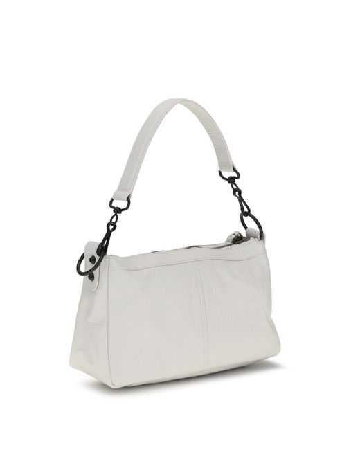 Balenciaga Gray Handbag Le City Moto Mini Lambskin Handbags