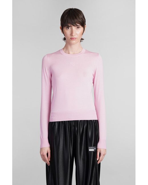 Alexander Wang Knitwear In Rose pink Wool Lyst UK