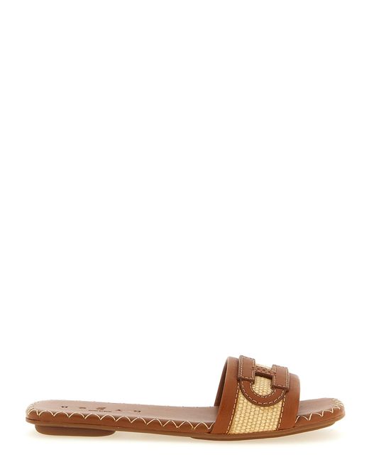 Hogan Brown H685 Sandals
