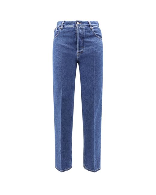 Gucci Blue Slim Five Pocket Jeans for men